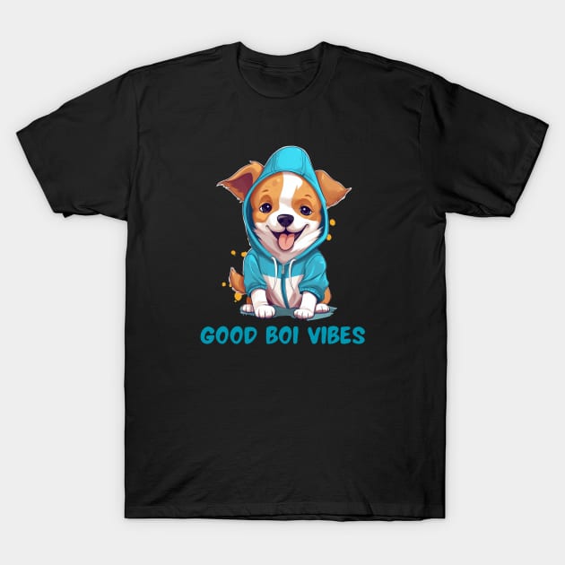 Good Boi Corgi Vibes T-Shirt by nekopaffu